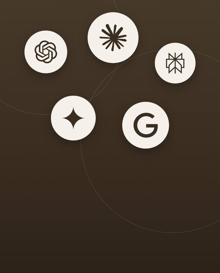 Artwork with the logos of the five AI engines a MentionShare GEO audit checks